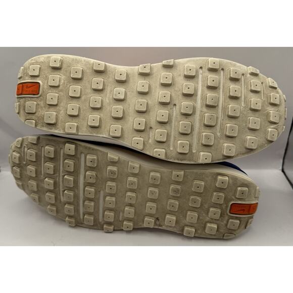 Nike Waffle One Women’s 7 DC2533-200 Pearl White/Royal/Orange Mesh Suede - Picture 8 of 9